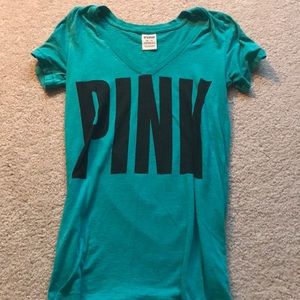 PINK V-neck t-shirt